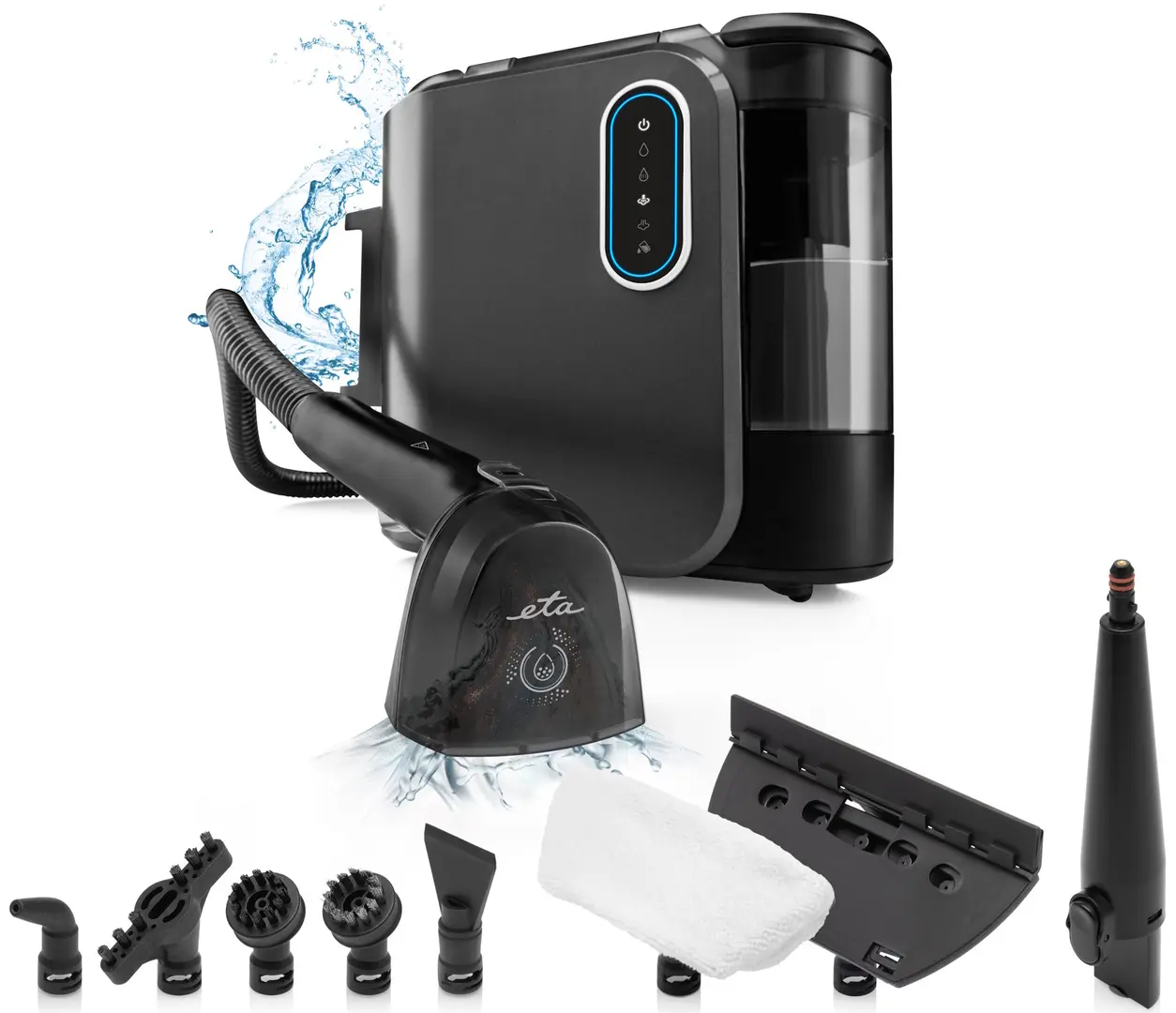 Aparat de curatat cu aburi ETA Steam&Clean 7214 90000 (Black)