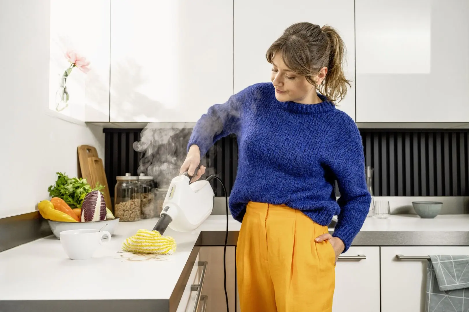 Aparat de curatat cu abur Karcher SC 1 Multi & Up 1.516-410.0 (White/Black)