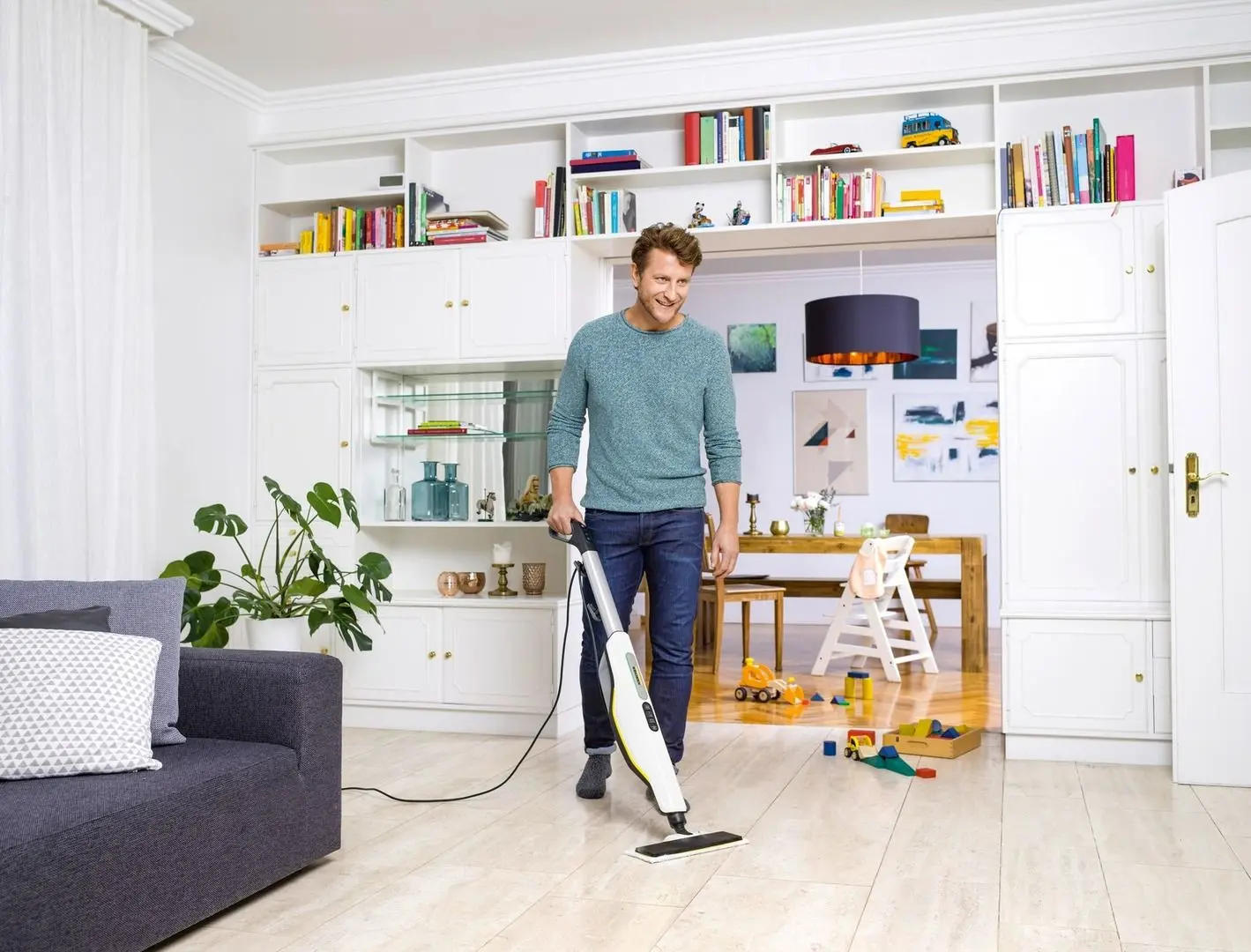 Mop cu aburi Karcher SC 3 Upright (White)