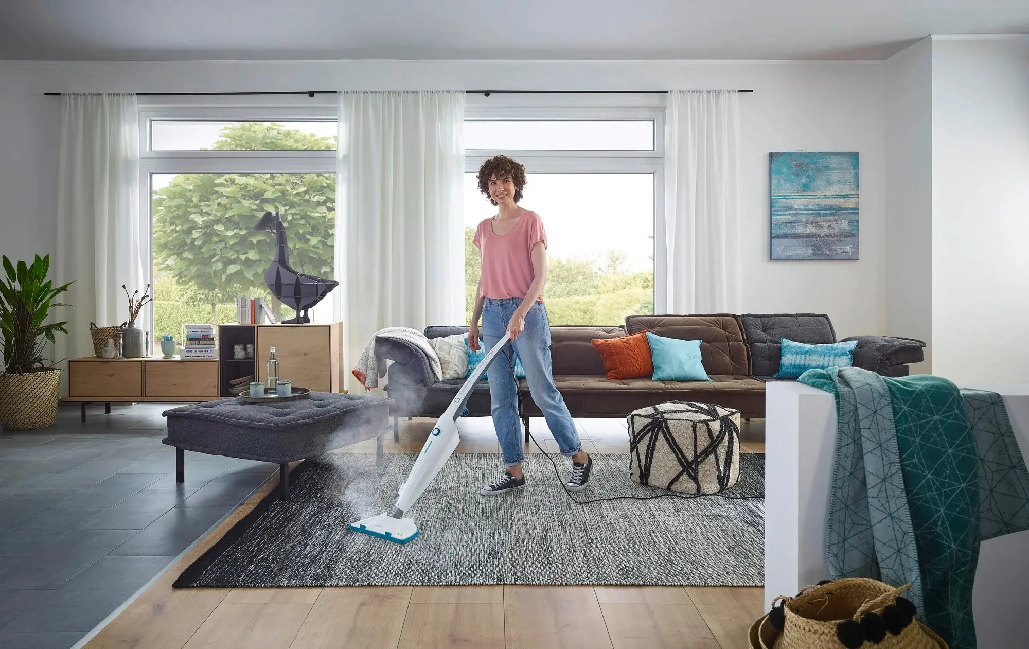 Mop cu aburi Leifheit Clean Tenso 11940 (White)