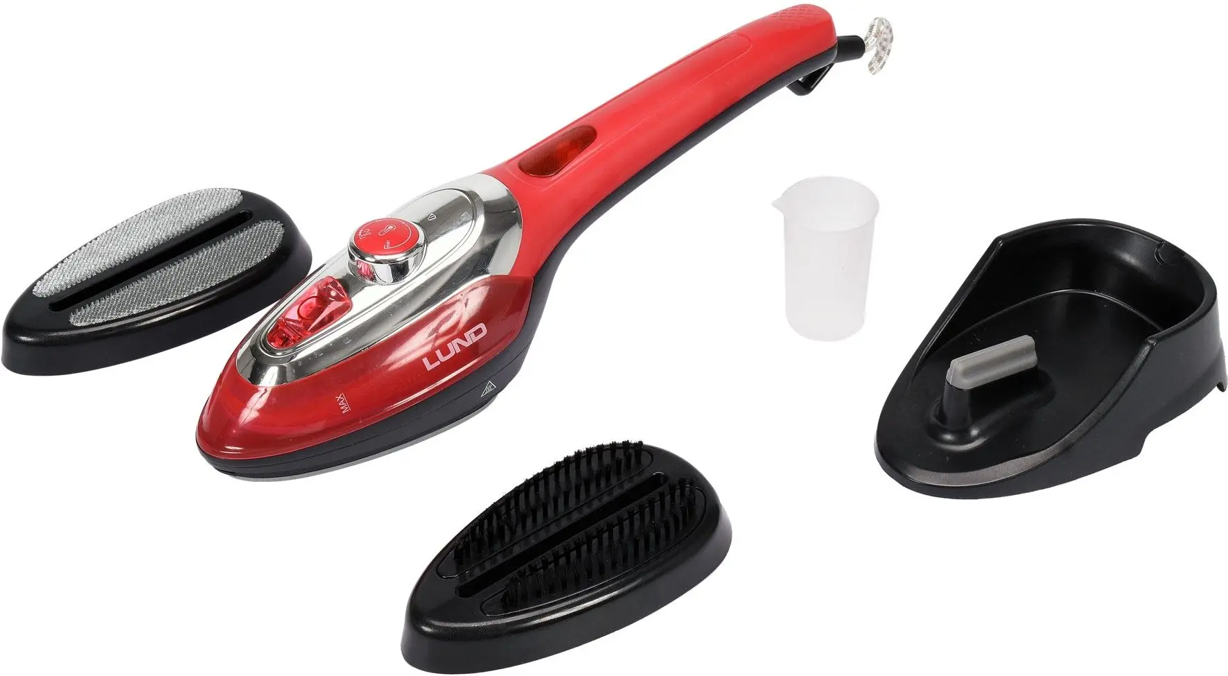 Пароочиститель для одежды с утюгом 3в1 Lund 68090 (Red/Black)
