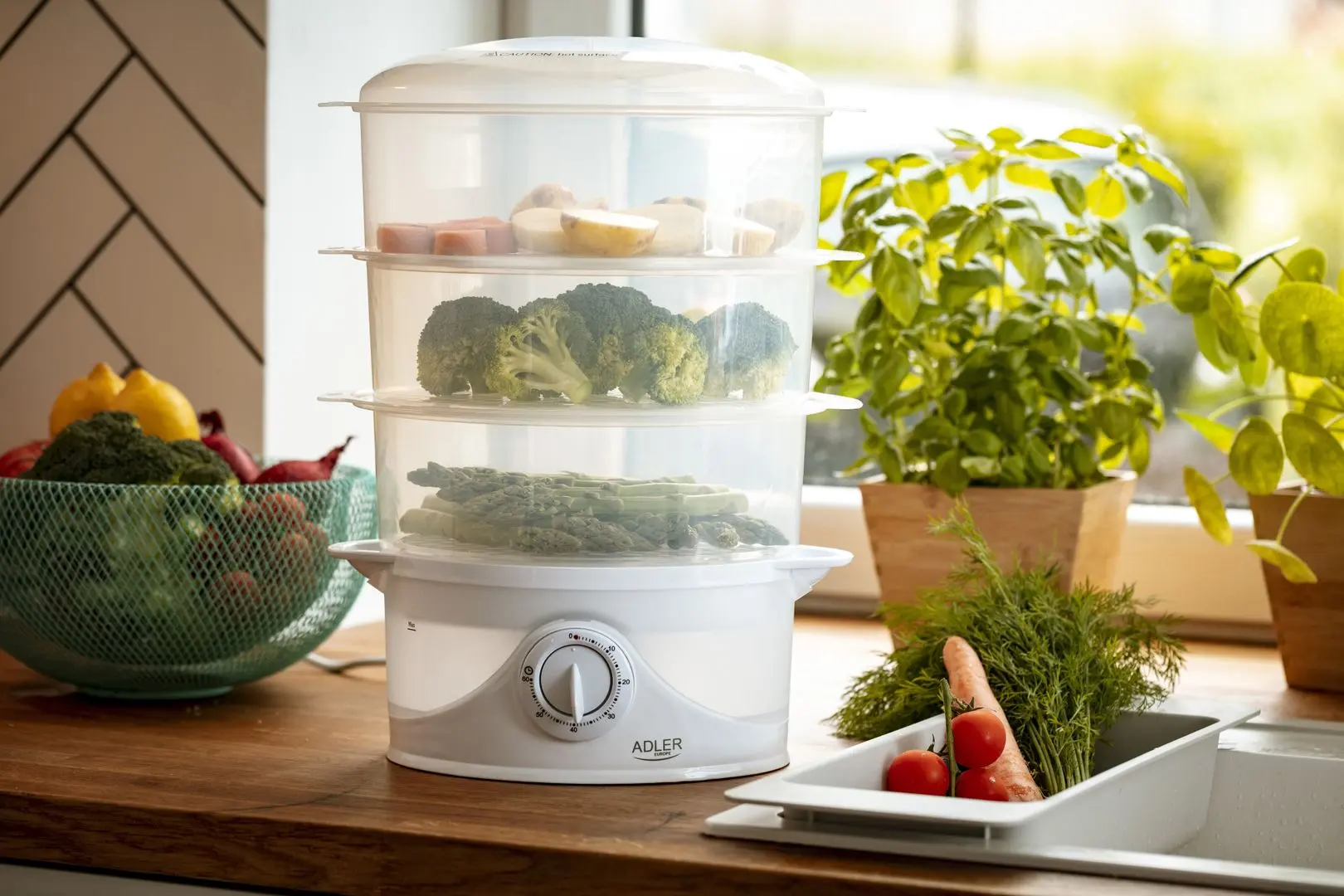 Пароварка Adler AD 633 (White)