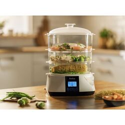 Пароварка Amica Lunaris PT3011 (White/Black) Thumb