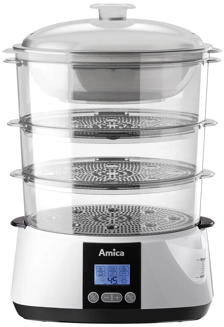 Aparat de gătit cu abur Amica Lunaris PT3012 (White)