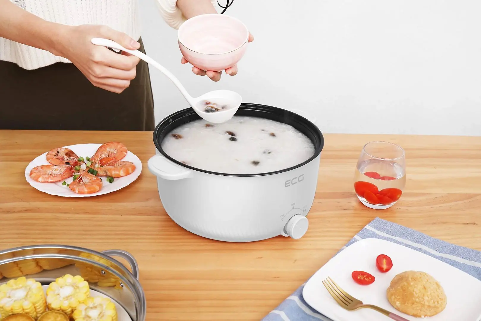 Пароварка ECG EH 1886 Double (White)