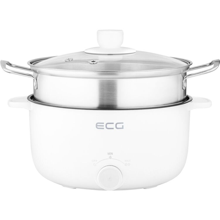 Aparat de gatit cu aburi ECG EH 1886 Double (White)
