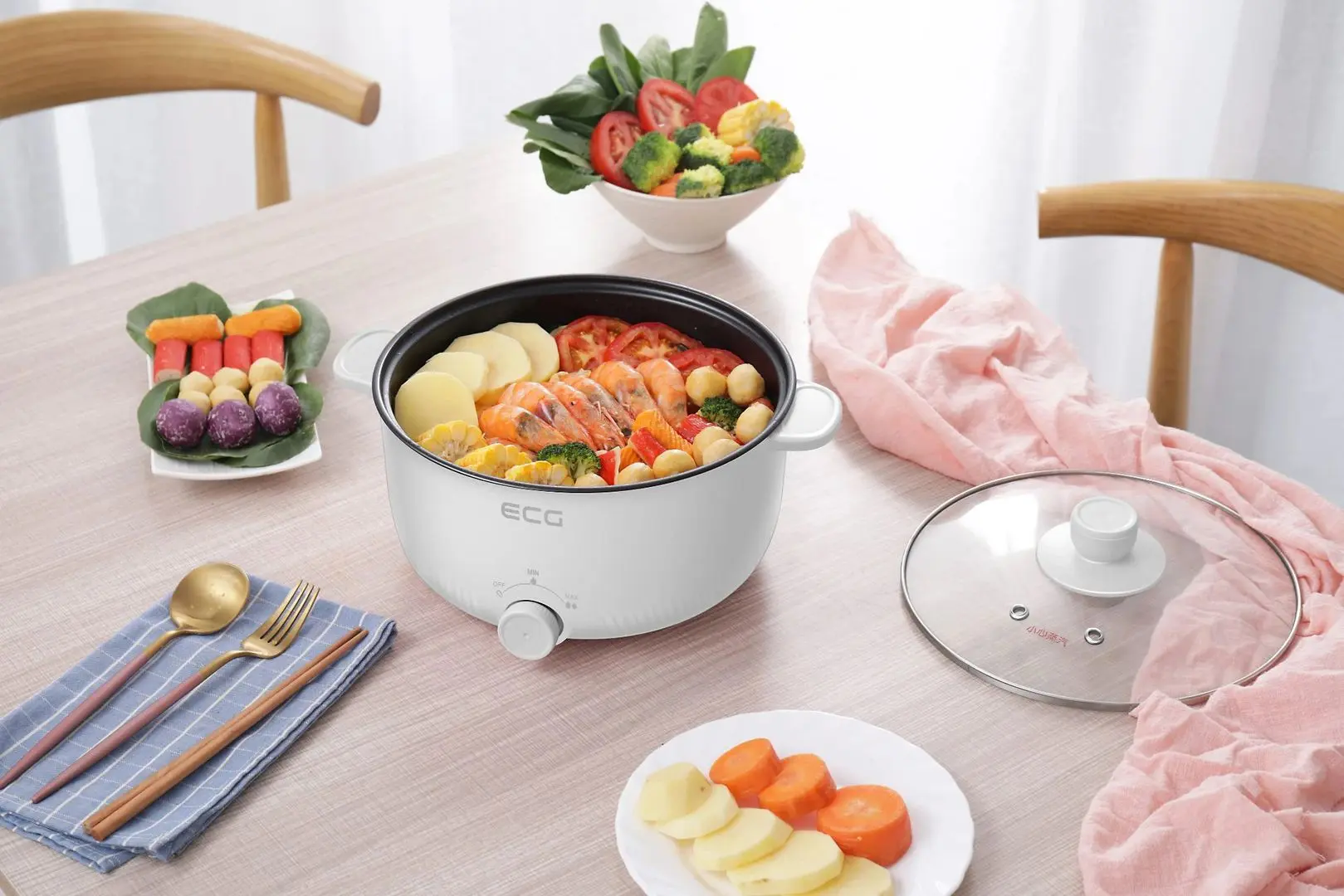 Пароварка ECG EH 1886 Double (White)