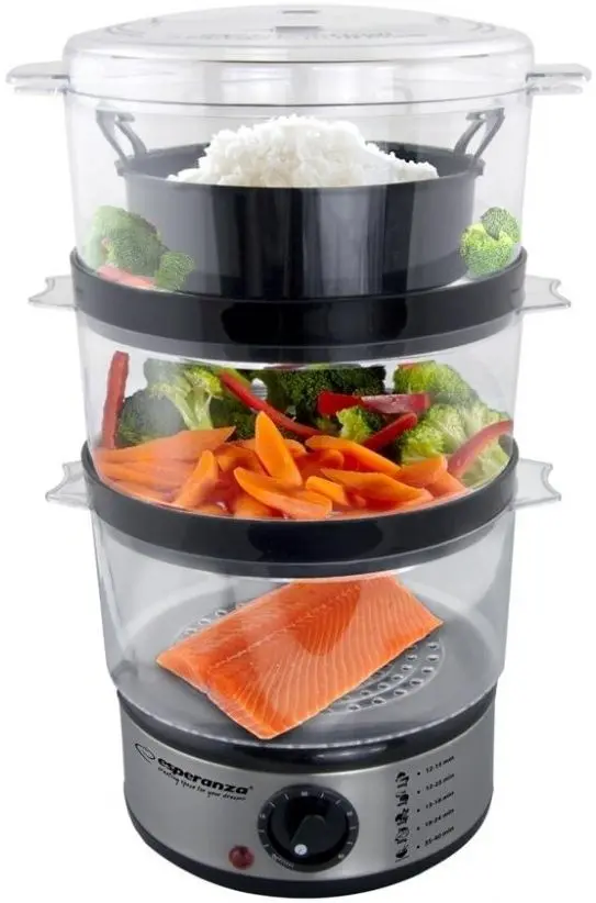 Пароварка Esperanza Steam Volcano EKG009 (Inox/Black)