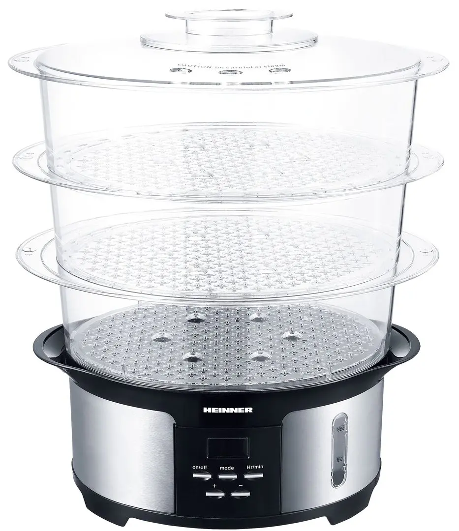 Aparat de gatit cu aburi Heinner HSA-1000XMC (Inox/Black)