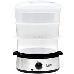 Aparat de gatit cu aburi iHunt Bro Food Steamer XXL (Inox)