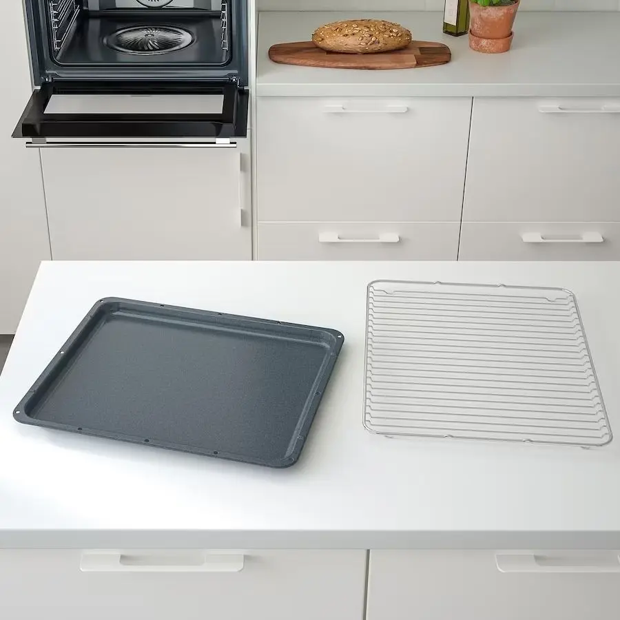 Cuptor cu aburi incorporabil Ikea Kulinarisk (Oțel Inoxidabil/Negru)