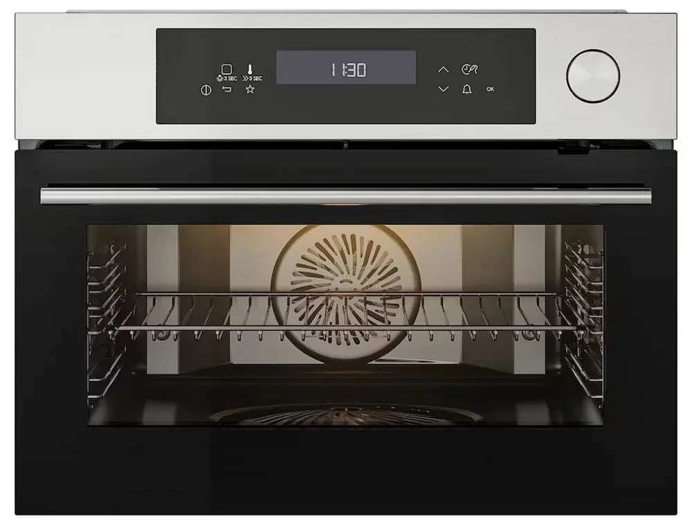 Cuptor cu aburi incorporabil Ikea Kulinarisk (Oțel Inoxidabil/Negru)