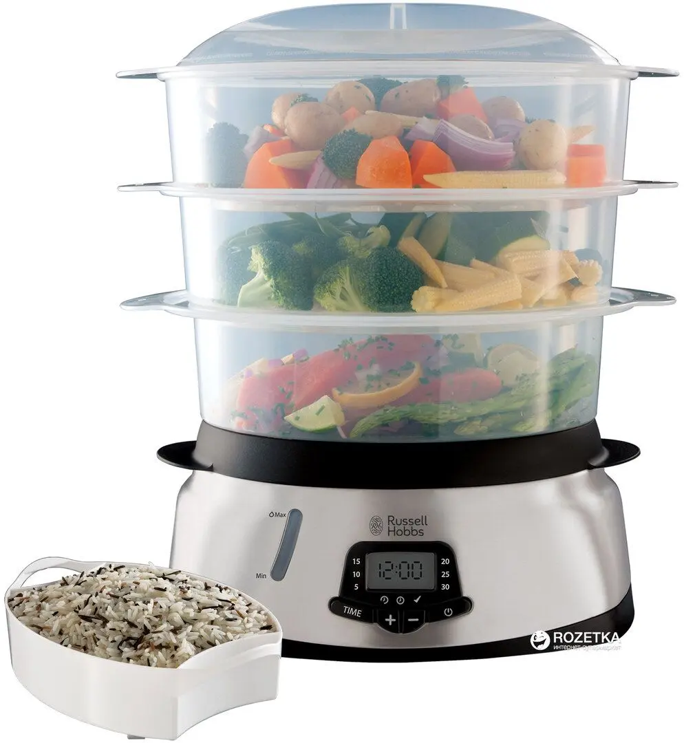Пароварка Russell Hobbs Maxicook 23560-56 (Black/Inox) - 2