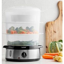 Пароварка VonShef 2000047 (Silver/Black) Thumb