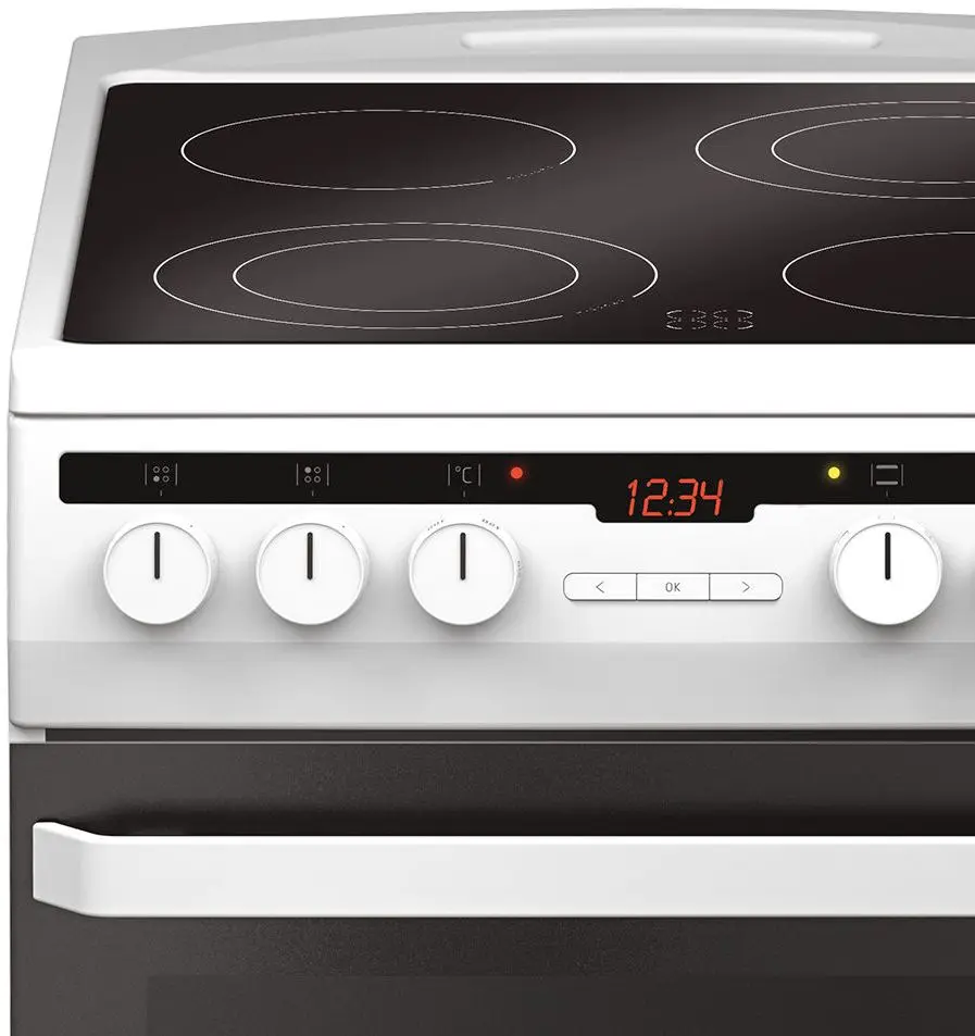 Электрическая плита Amica 500 Line 58CE3.315HTaQ(W) (White/Black) - 2