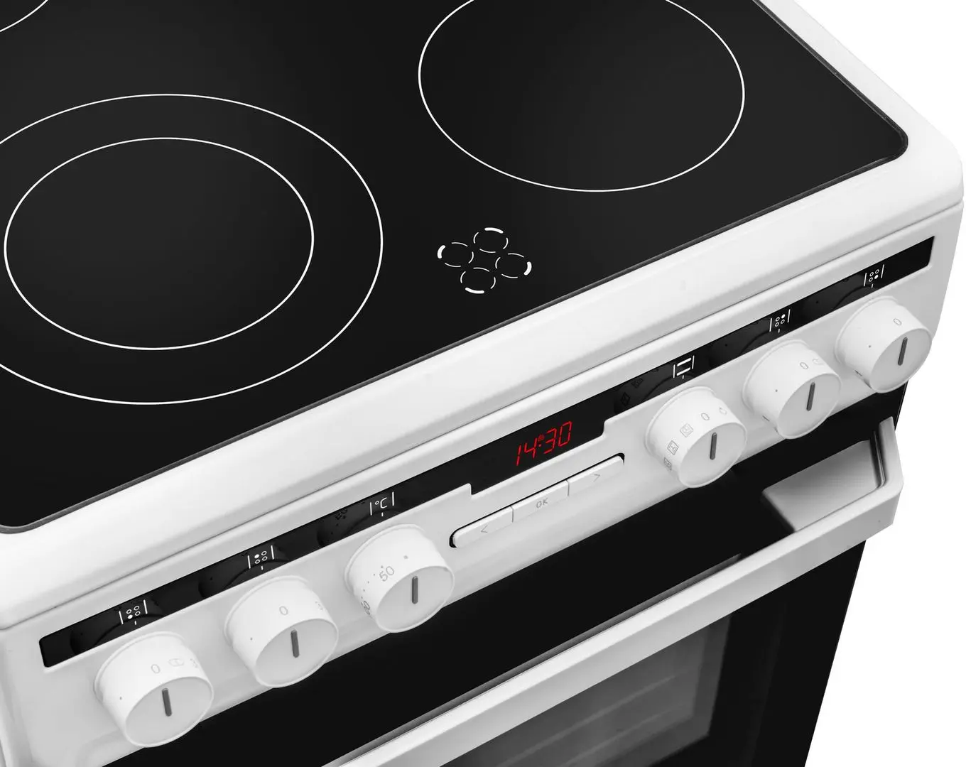 Электрическая плита Amica 500 Line 58CE3.315HTaQ(W) (White/Black) - 3