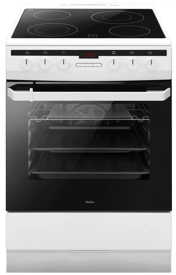 Электрическая плита Amica 600 Line 618CE3.332HTaQ(W) (White/Black) - 2
