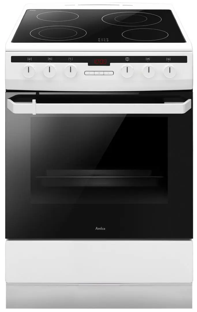 Электрическая плита Amica 600 Line 618CE3.332HTaQ(W) (White/Black)