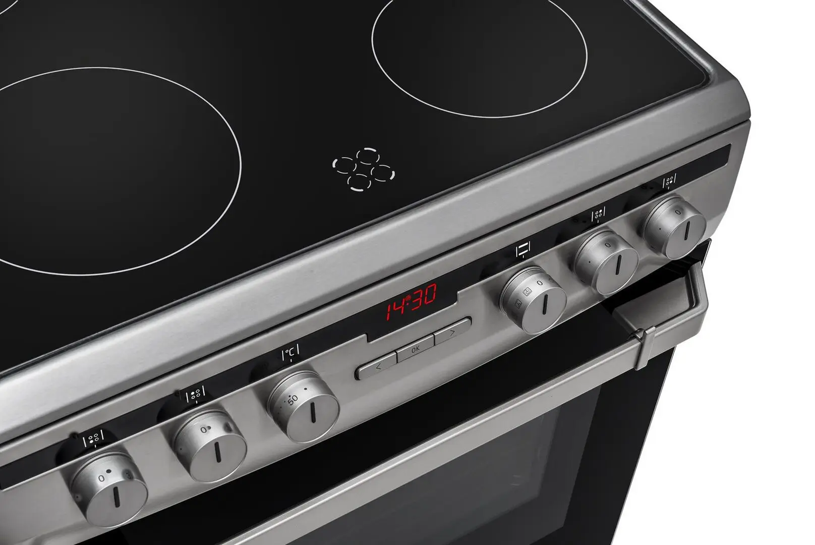 Электрическая плита Amica 600 Line 618CE3.333HTaQ(Xx) (Inox/Black) - 6