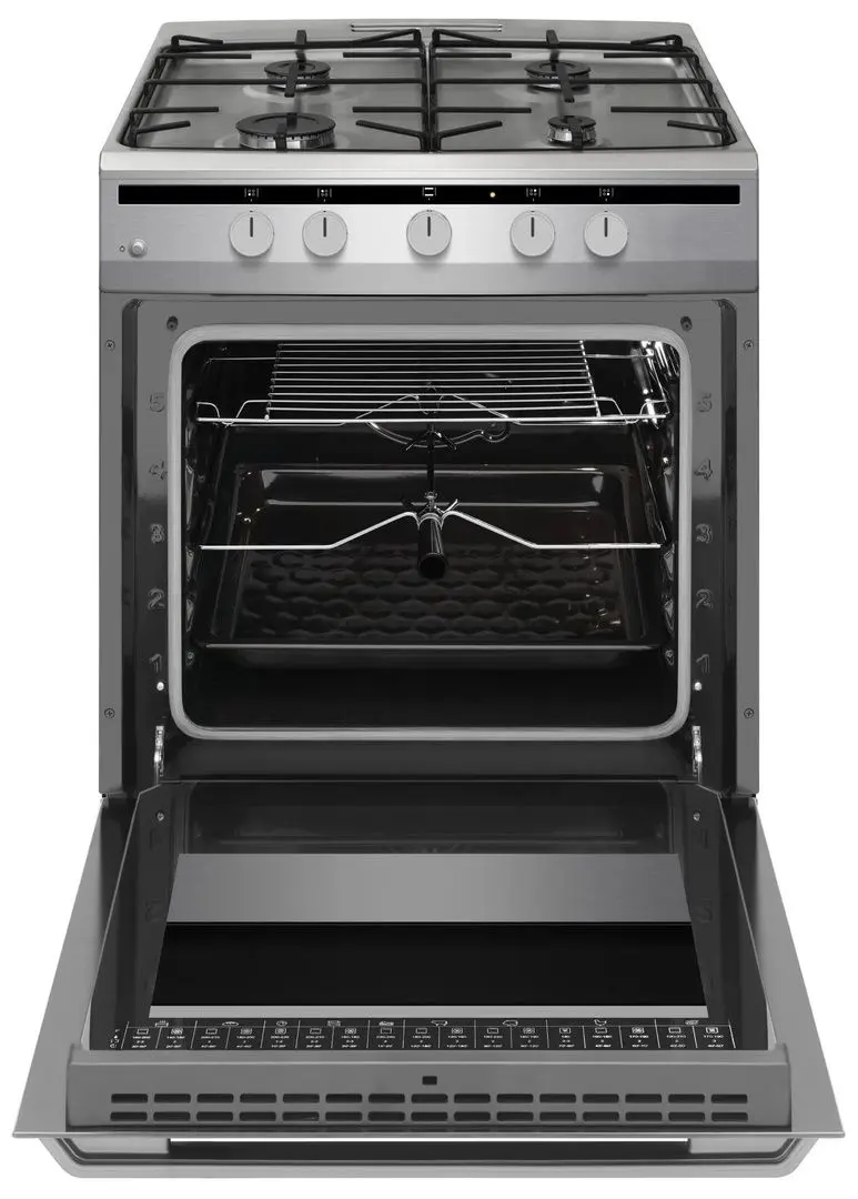 Газовая плита Amica 618GGD4.33HZpFQ(Xx) (Inox)