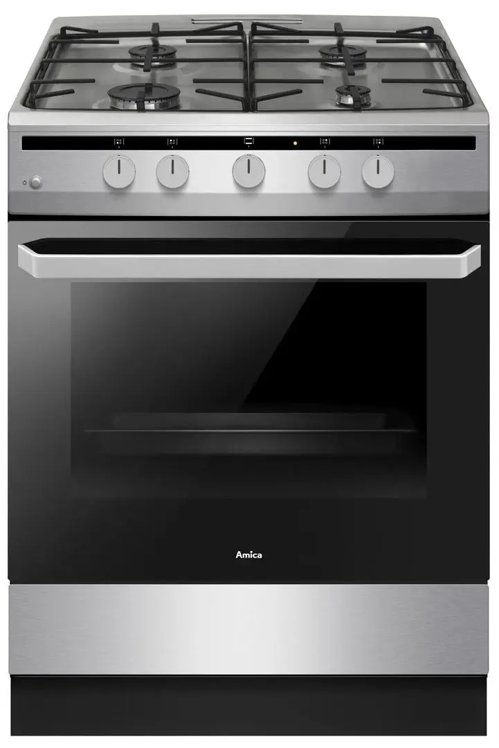 Газовая плита Amica 618GGD4.33HZpFQ(Xx) (Inox)