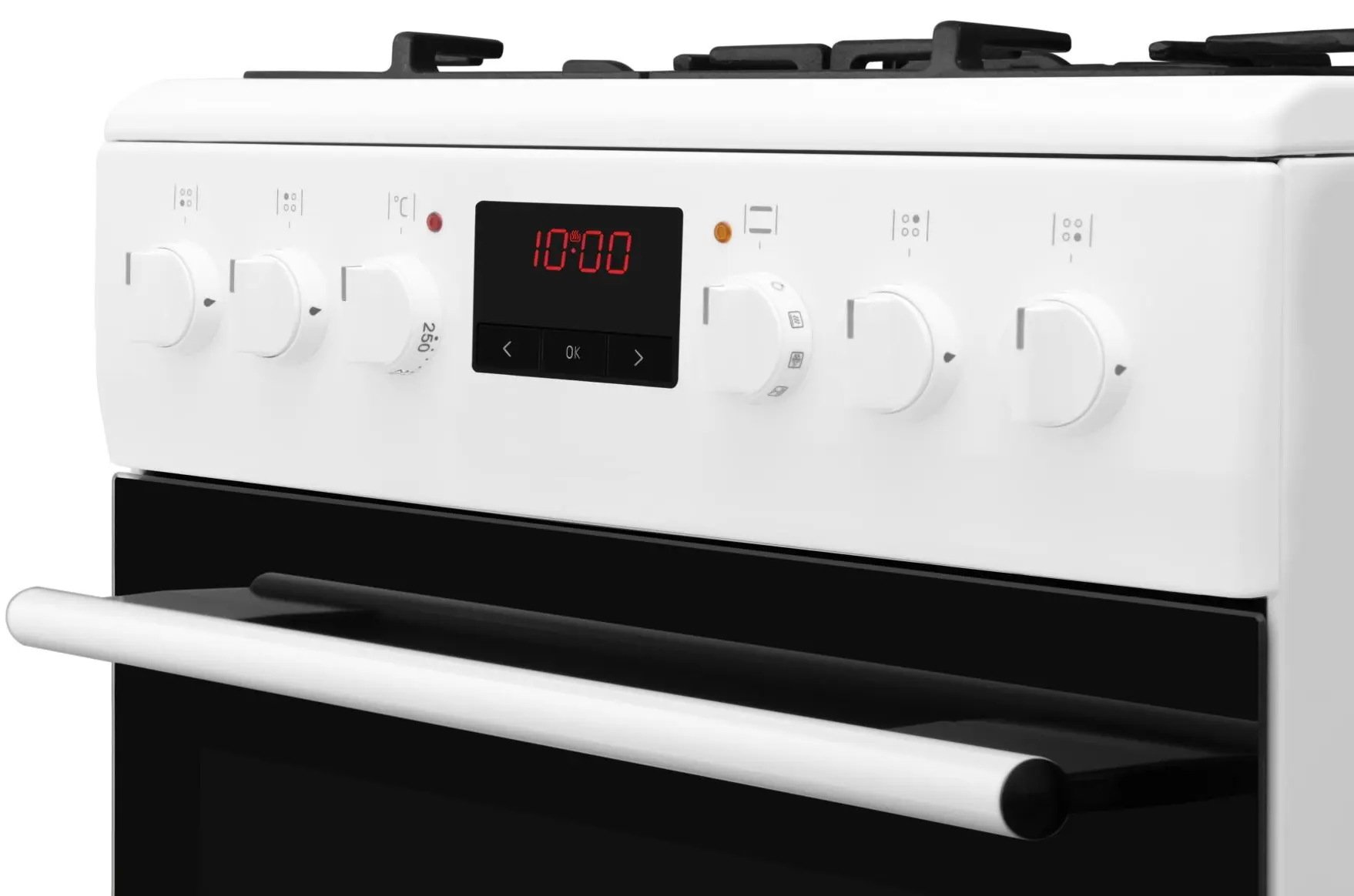 Комбинированная плита Amica 510GEH3.33ZpTaDpA(W) Pizza (White) - 4