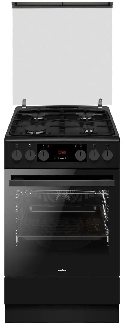 Aragaz combinat Amica 523GE3.33HZpTsDpAN(Bm) (Black)