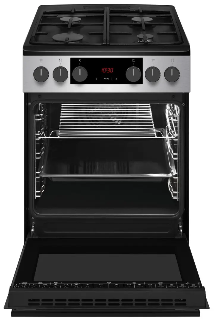 Aragaz combinat Amica 523GEH3.33ZpTsDFA(XsxV) Pizza (Inox/Black)