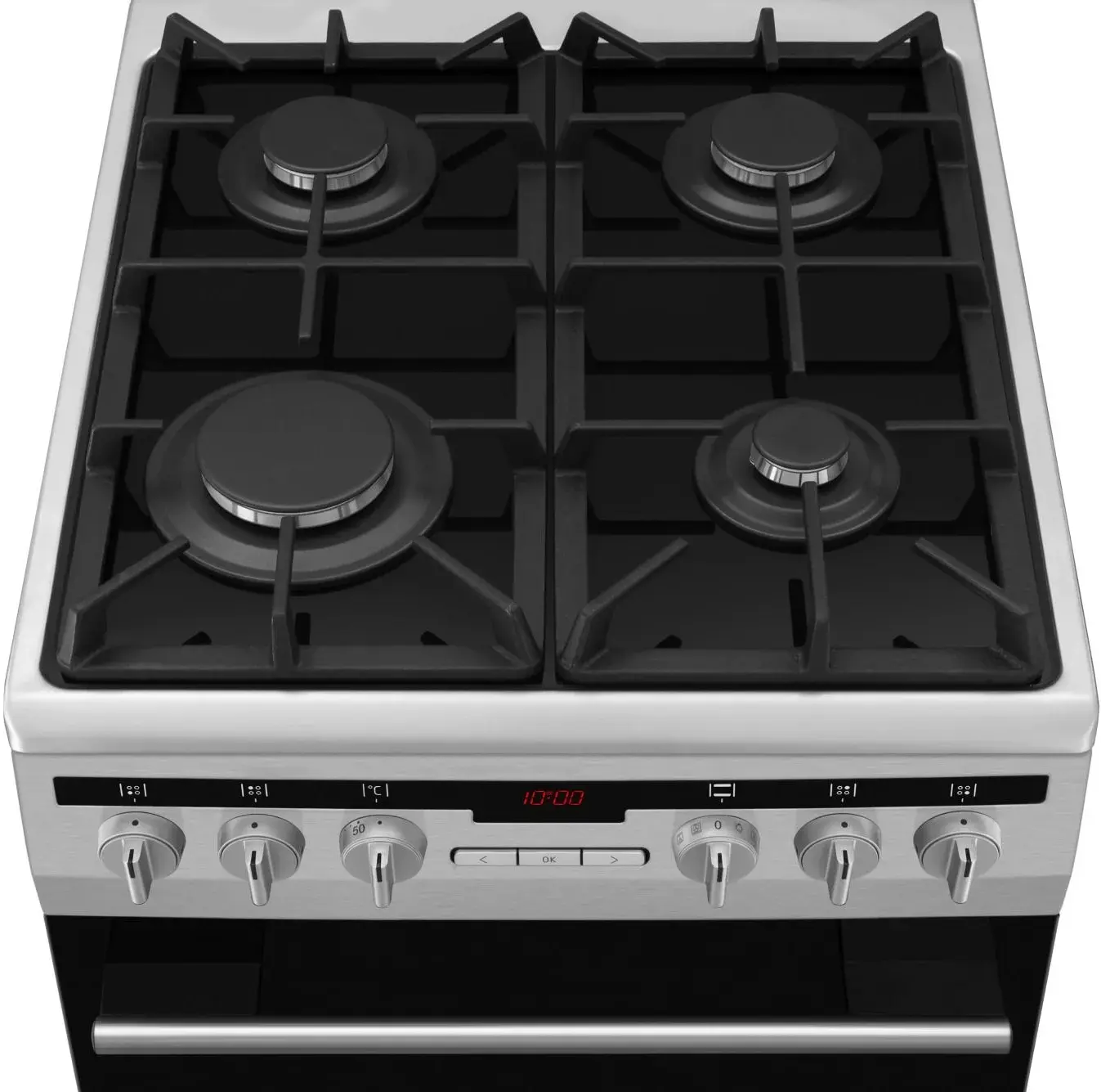 Комбинированная плита Amica 57GcES3.33HZpTaA(Xx) (Black/Inox) - 3