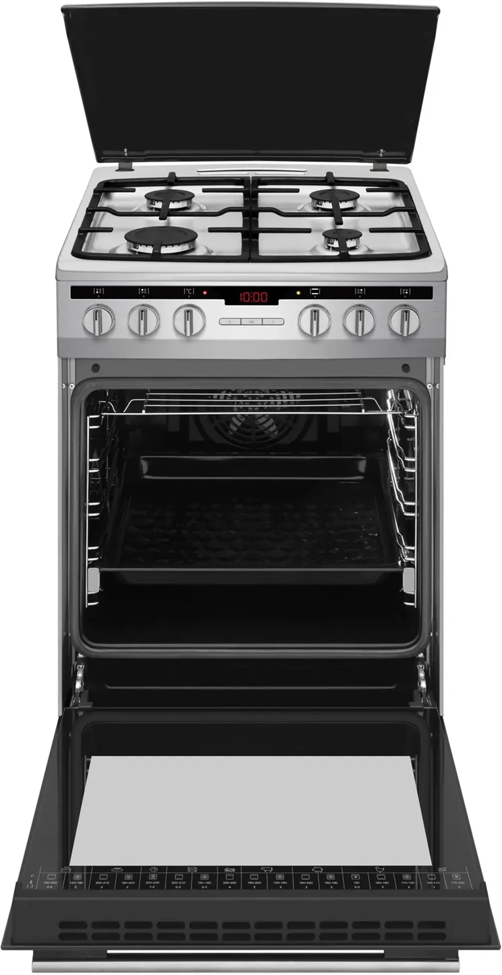 Комбинированная плита Amica 57GE3.33HZpTaDpA(Xx) Pizza (Inox) - 3