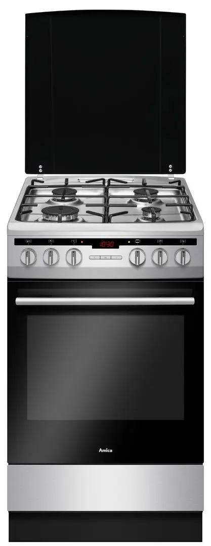 Aragaz combinat Amica 57GEH2.33HZpTa(Xx) (Inox)