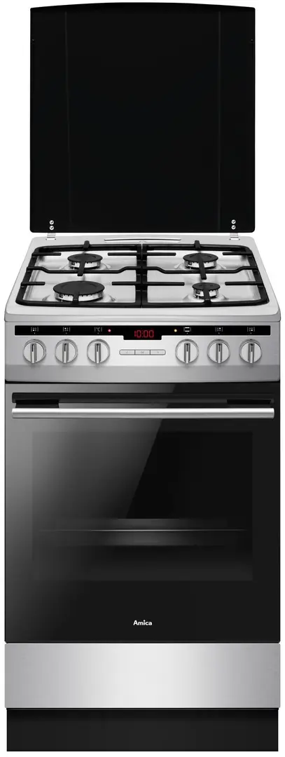 Aragaz combinat Amica 57GEH3.33HZpTaDA(Xx) Pizza (Inox)