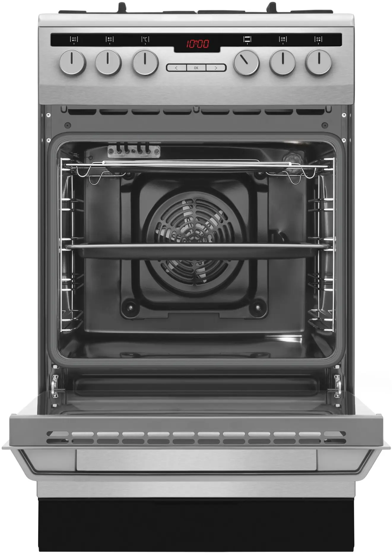 Комбинированная плита Amica 58GEH3.31HZpTaDA(Xx) Pizza Wok (Inox) - 4