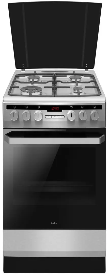 Комбинированная плита Amica 58GEH3.31HZpTaDA(Xx) Pizza Wok (Inox)