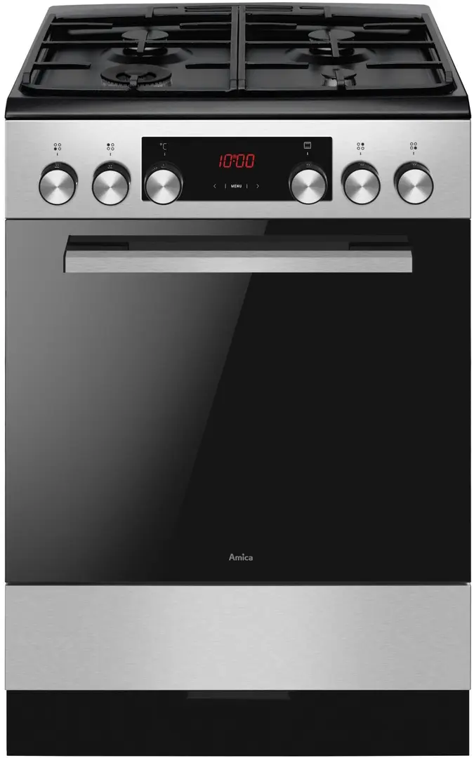 Комбинированная плита Amica 6123GE3.39HZpTsDpFA(XwxV) Pizza (Inox)