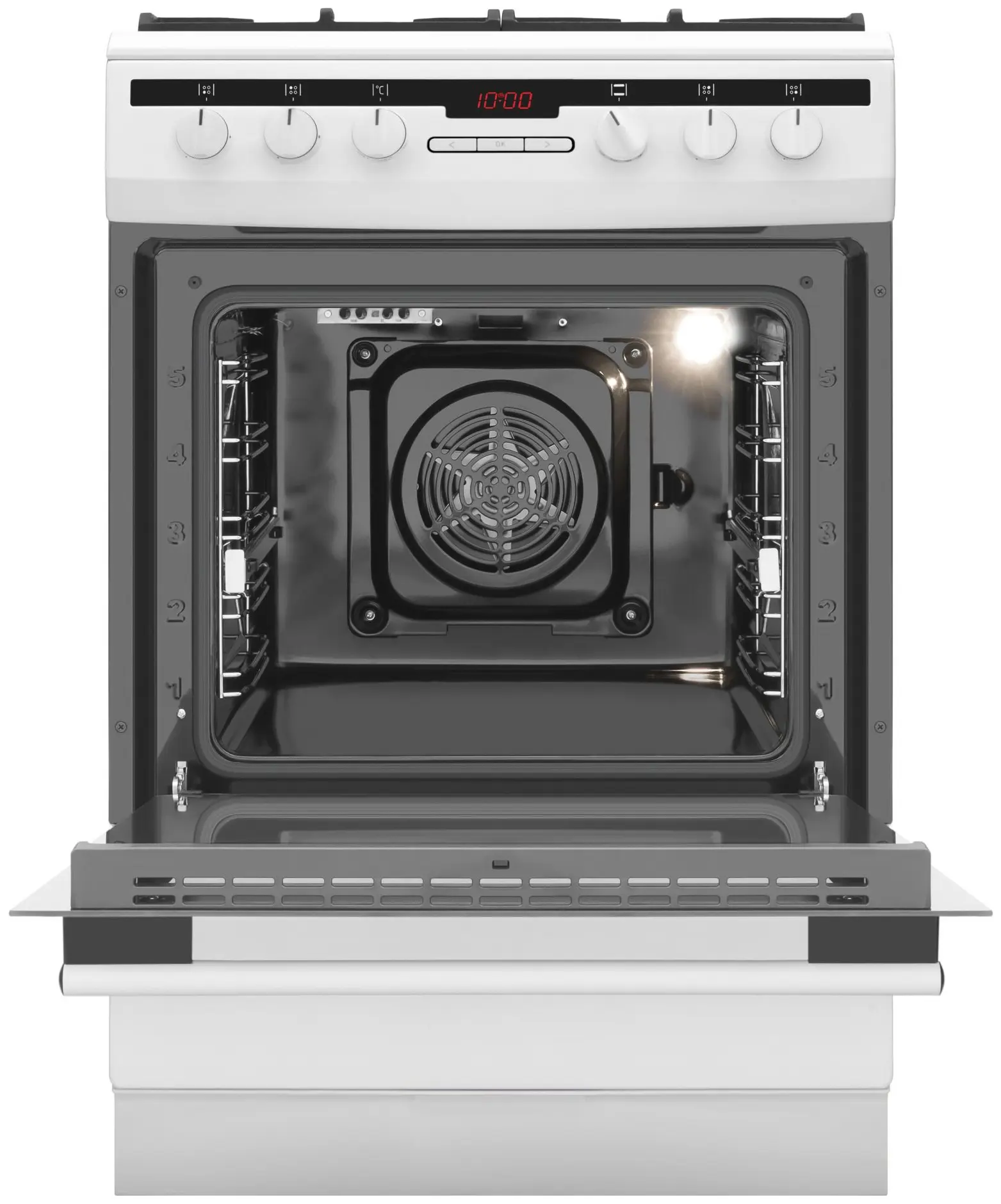 Комбинированная плита Amica 617GEH3.33HZpTaDpA(W) Pizza (White) - 3