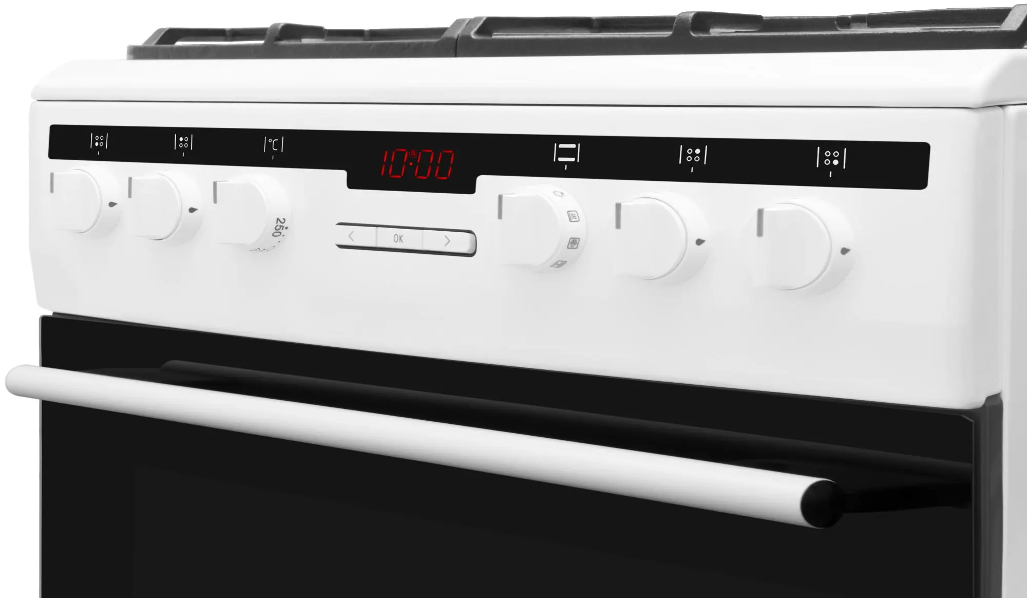 Комбинированная плита Amica 617GEH3.33HZpTaDpA(W) Pizza (White) - 5