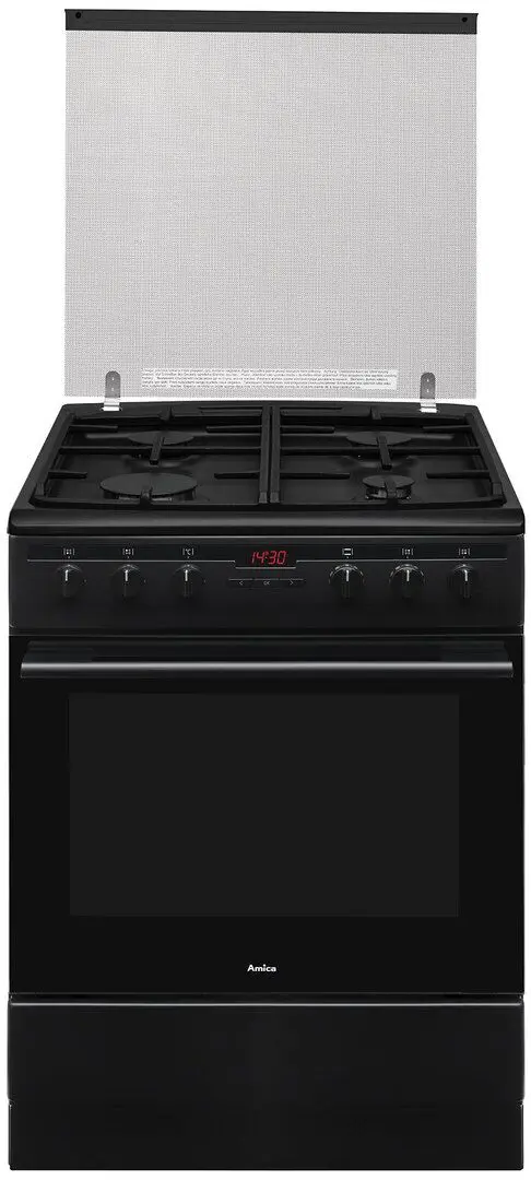 Комбинированная плита Amica 617GES2.33HZPTANA (Black) - 2