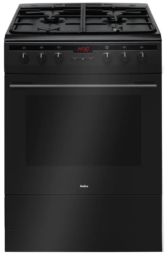 Комбинированная плита Amica 617GES2.33HZPTANA (Black)