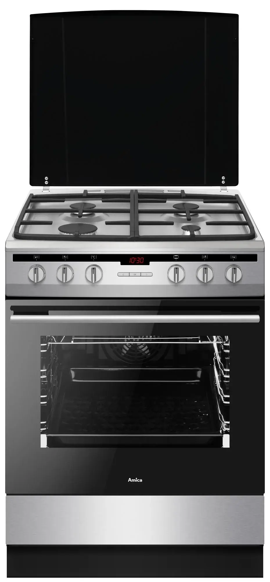 Комбинированная плита Amica 617GES3.33HZpTaDpA(Xx) (Inox) - 2