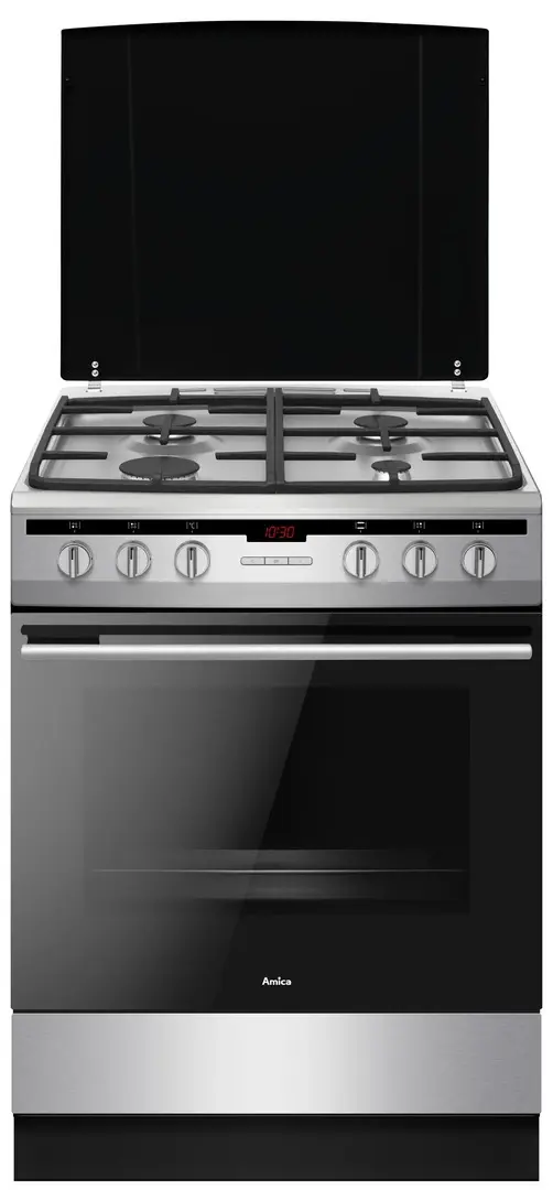 Комбинированная плита Amica 617GES3.33HZpTaDpA(Xx) (Inox)