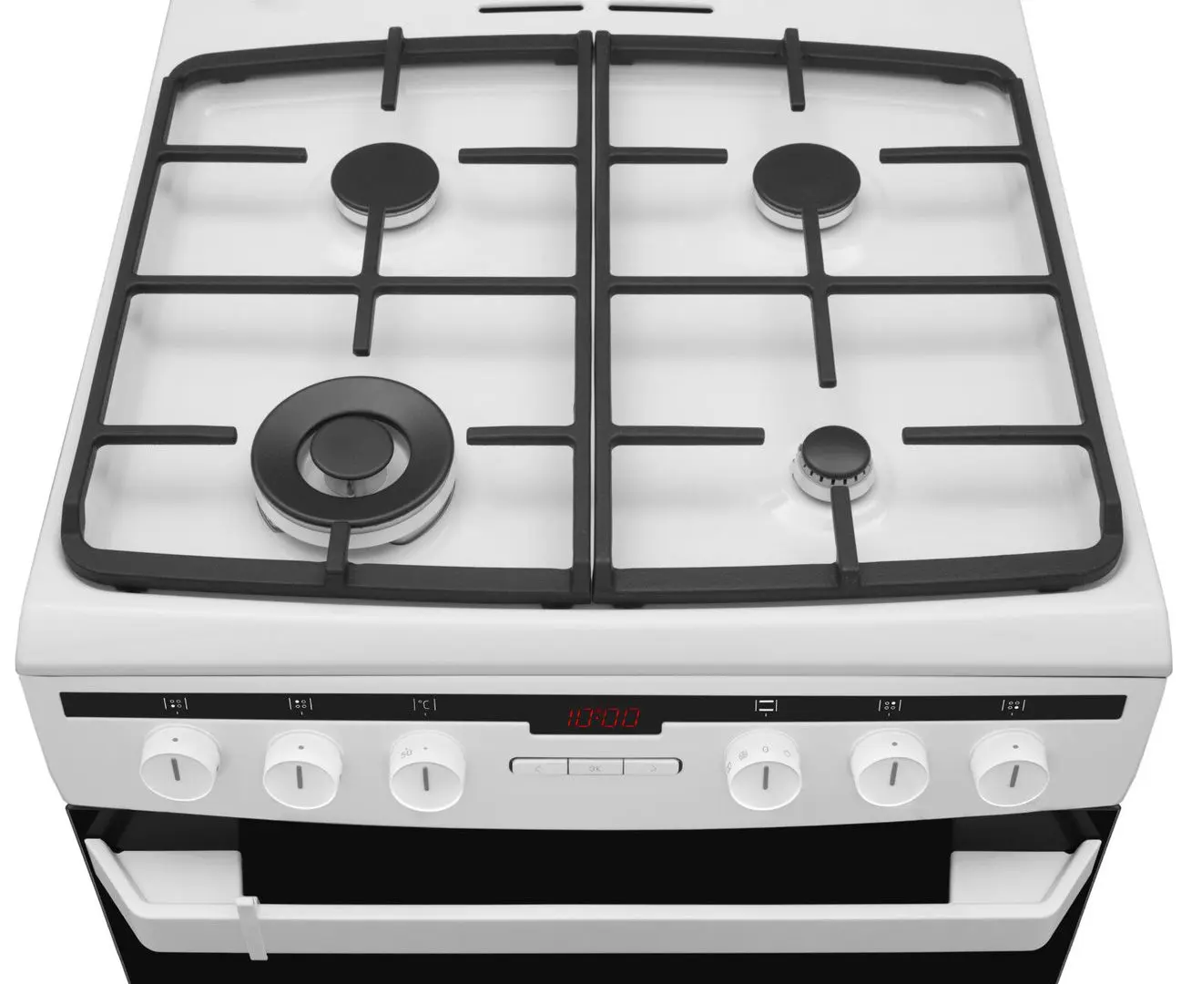 Aragaz combinat Amica 618GE3.39HZpTaDpNA(W) (White/Black)