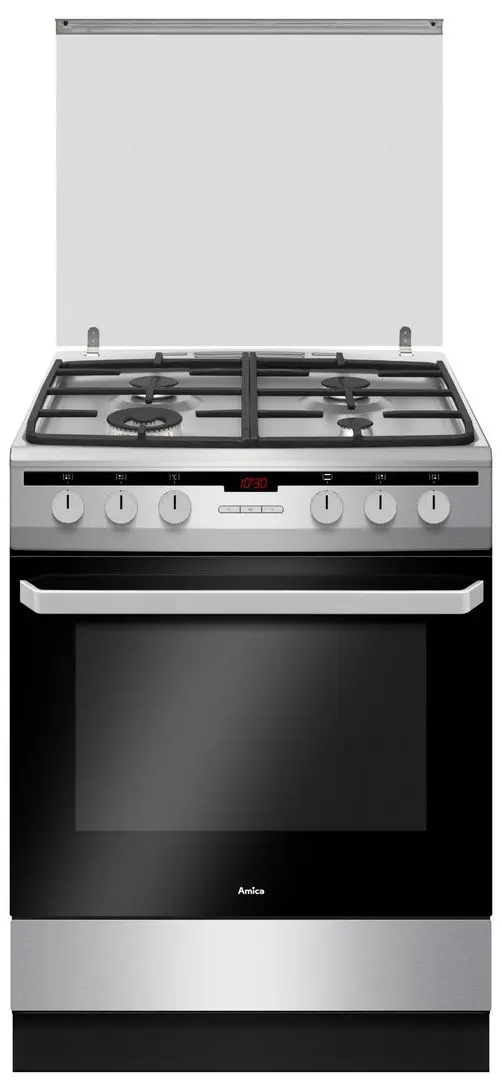 Aragaz combinat Amica 618GE3.39HZPTADPNAQ(Хх) (Inox)