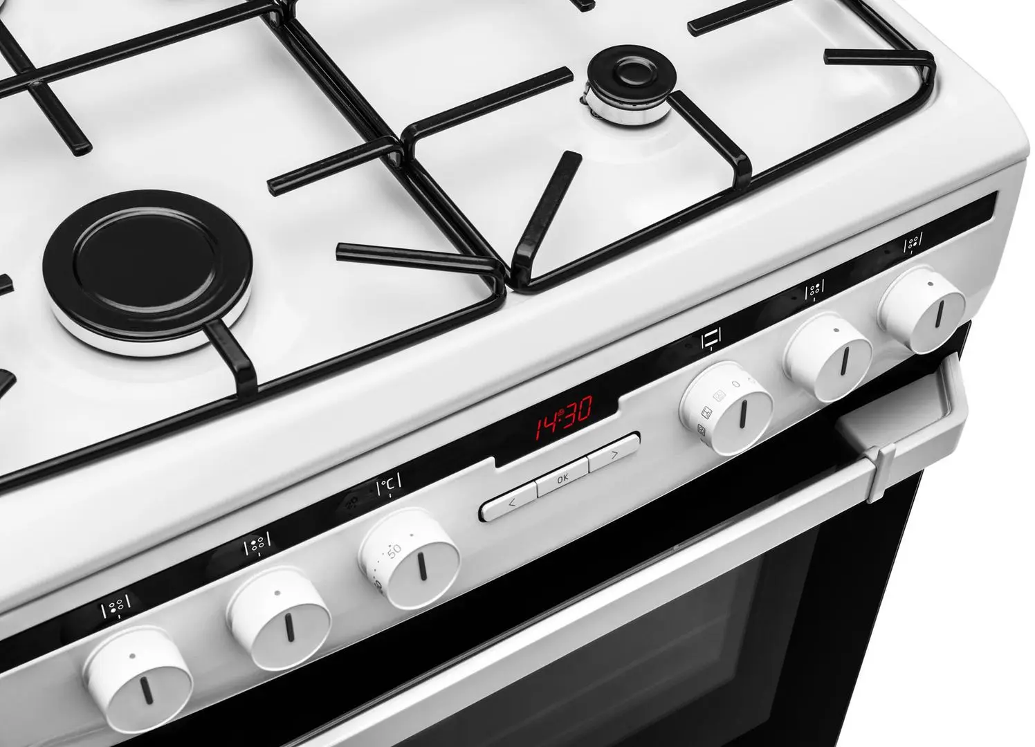 Комбинированная плита Amica 618GEH3.33HZpTaN(W) (White/Black) - 2