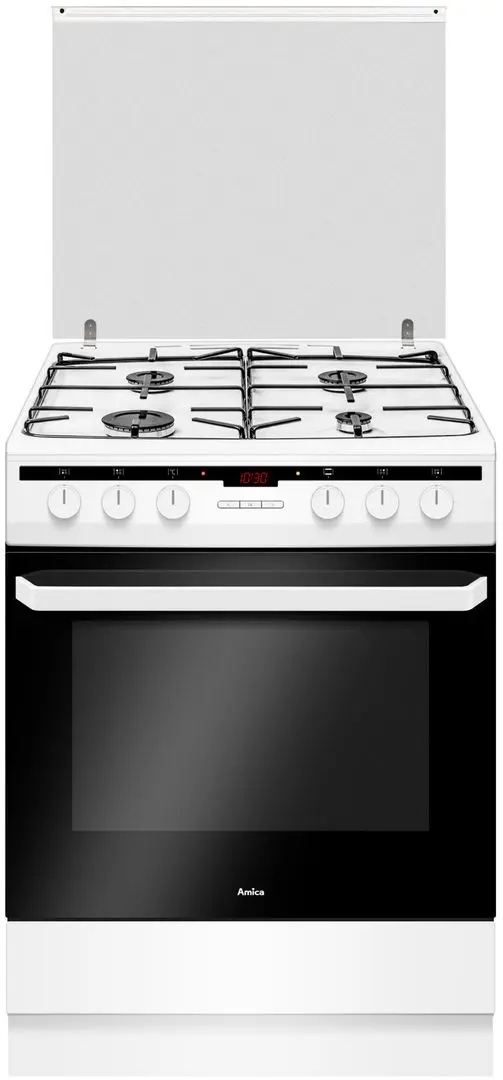 Комбинированная плита Amica 618GEH3.33HZpTaN(W) (White/Black)