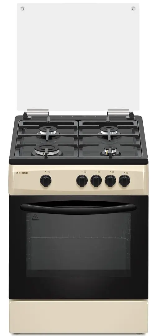Газовая плита Bauer TG 6640 BEBLCG (Beige/Black)