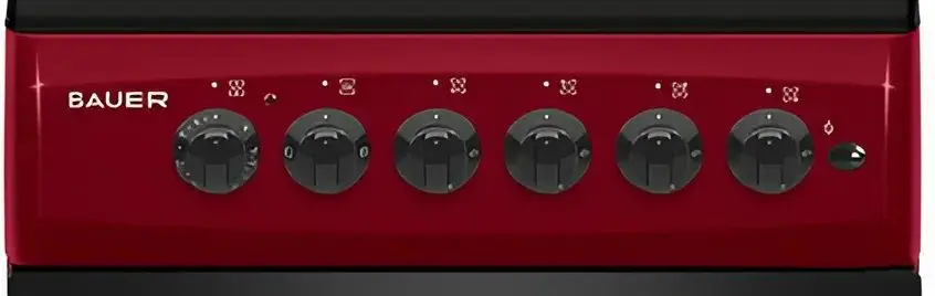 Aragaz combinat Bauer TE 5640 BGI (Burgundy)