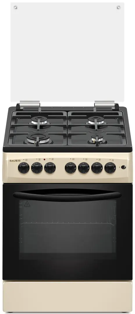 Aragaz combinat Bauer TE 6640 BEBLCT (Beige/Black)