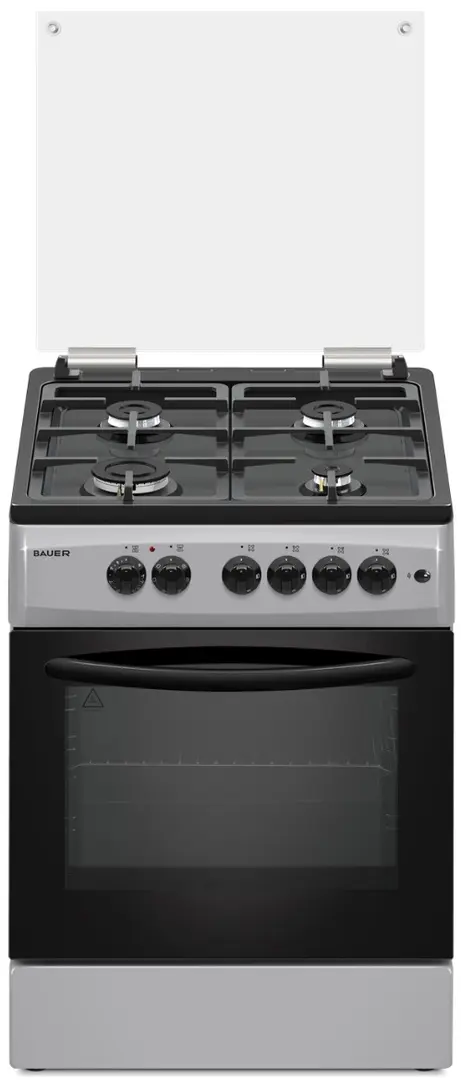 Aragaz combinat Bauer TE 6640 SBLCT (Inox/Black)