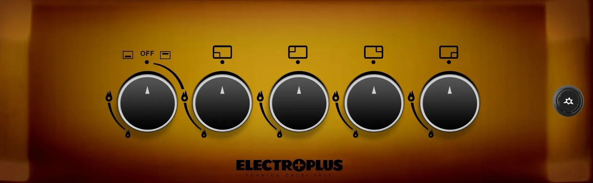 Газовая плита Electroplus EP5000 G TDF (Black/Brown) - 3